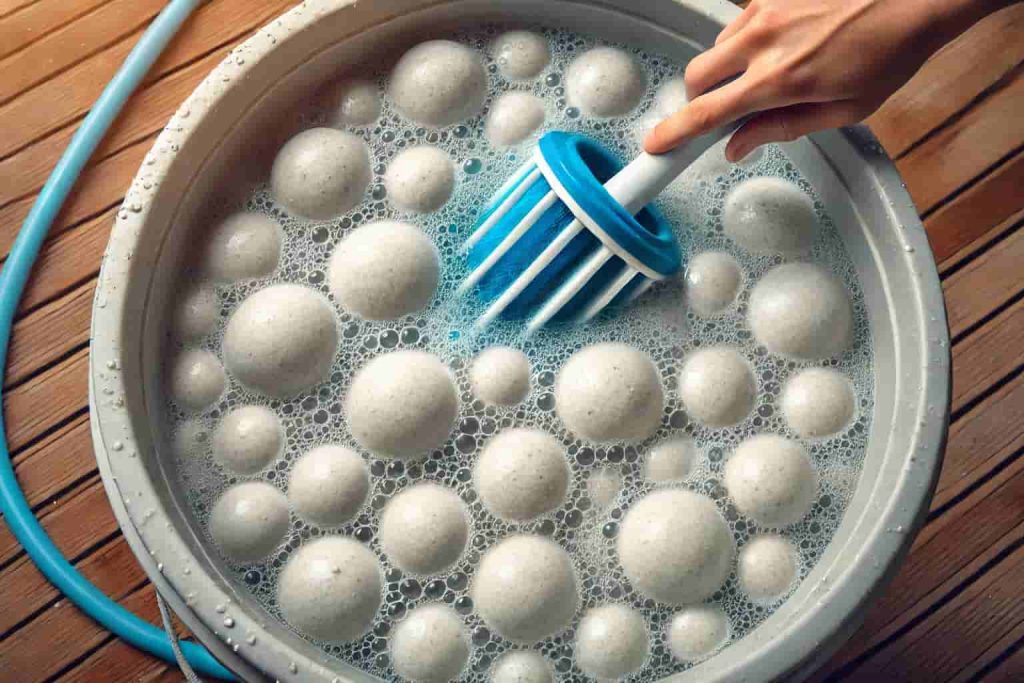 Cleaning filter balls